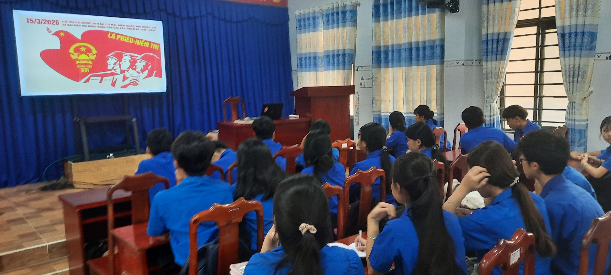 Học sinh Trường THCS Tân Khai tích cực tham gia hoạt động Đoàn đội